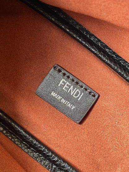 FENDI SIMPLY MINI 22 IN BLACK GRAINED CALFSKIN