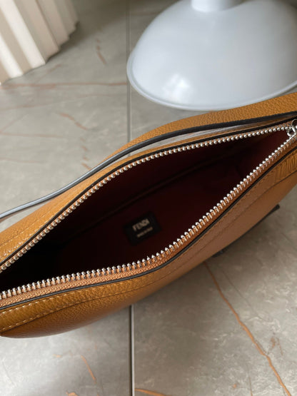 FENDI SIMPLY MINI 22 IN BRONZE BROWN GRAINED CALFSKIN