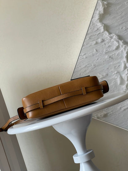 FENDI SIMPLY MINI 22 IN BRONZE BROWN GRAINED CALFSKIN