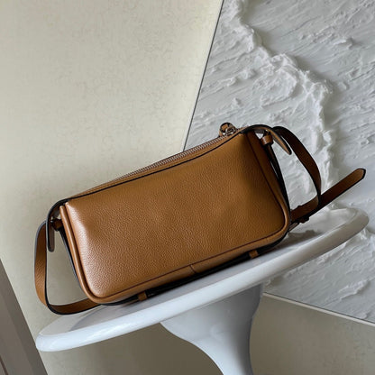 FENDI SIMPLY MINI 22 IN BRONZE BROWN GRAINED CALFSKIN