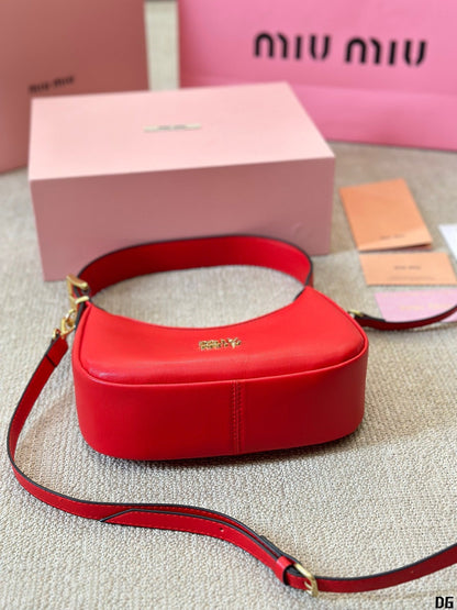 FENDI HOBO 20 BAG IN CHERRY RED CALFSKIN