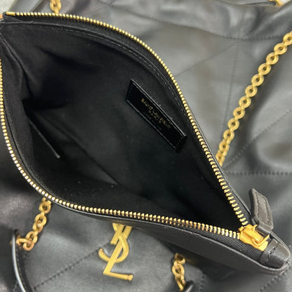 SAINT LAURENT JAMIE POCHON 38 IN BLACK LAMBSKIN GOLD HARDWARE