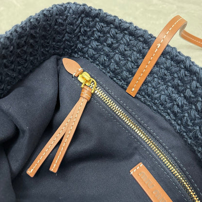 MIU MIU TOTE BAG 38 IN COLORFUL WOVEN RAFFIA