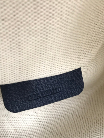 GOYARD GOYA VILLETTE TOTE 45 IN NAVY BLUE GOYARDINE CANVAS
