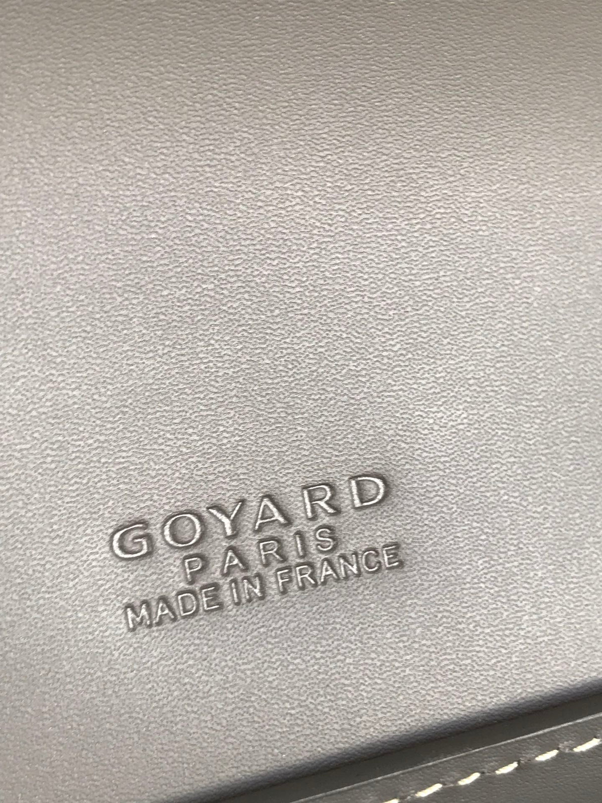 GOYARD DUCHESSE MARIE-CAROLINE BAG 25 IN GRAY GOYARDINE CANVAS AND SMOOTH CALFSKIN