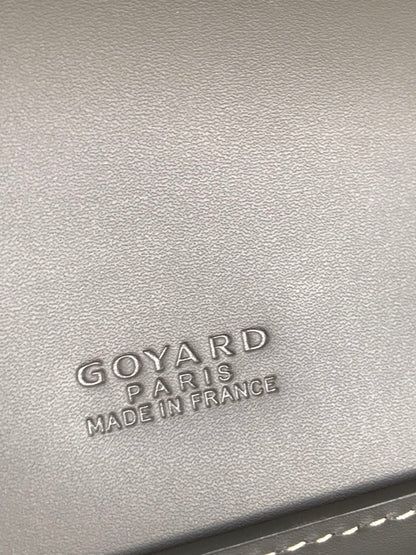 GOYARD DUCHESSE MARIE-CAROLINE BAG 25 IN GRAY GOYARDINE CANVAS AND SMOOTH CALFSKIN