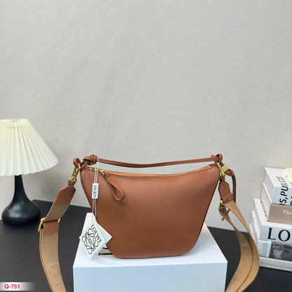 LOEWE LOE MINI 27 HAMMOCK HOBO BAG IN TAN CLASSIC CALFSKIN