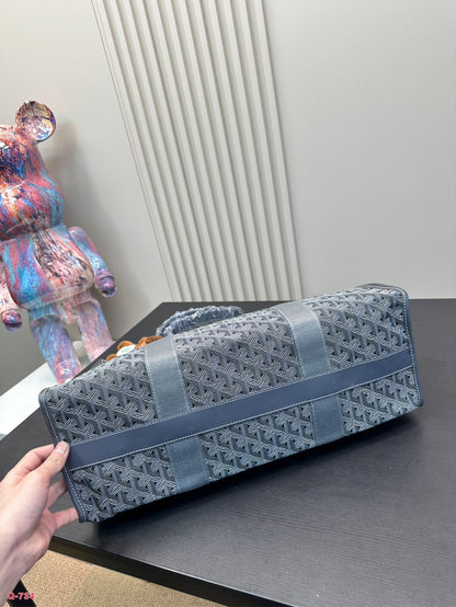GOYARD VILLETTE TOTE BAG 46 IN GREY GOYARDINE CANVAS