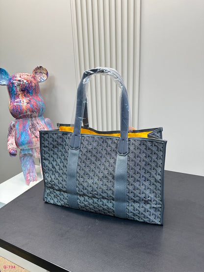 GOYARD VILLETTE TOTE BAG 46 IN GREY GOYARDINE CANVAS