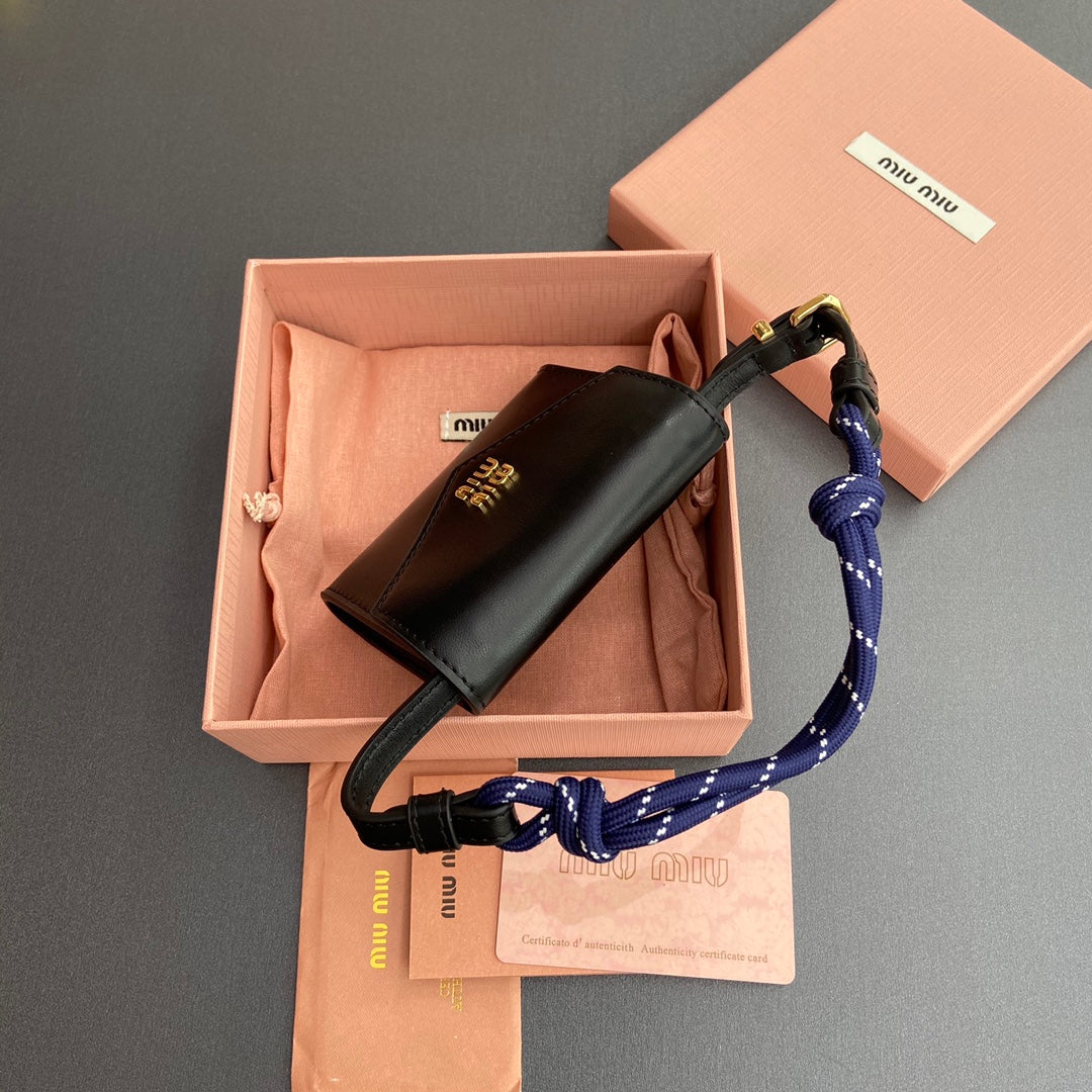 MIU MIU MICRO BAG 11 IN BLACK SMOOTH CALFSKIN