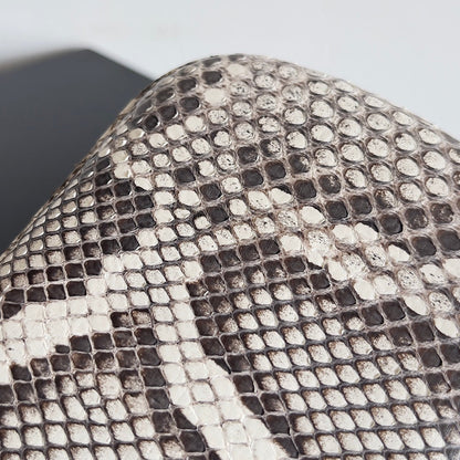BOTTEGA VENETA KNOT CHAIN CLUTCH 20.5 IN SNAKE PATTERN CALFSKIN