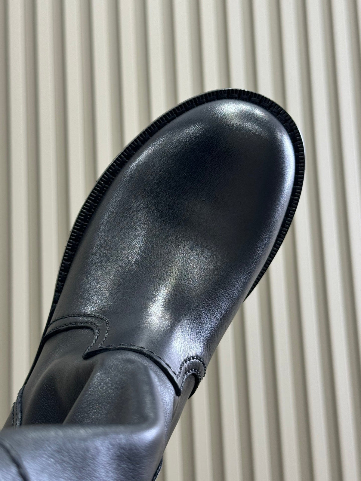 PRADA 25S ANKLE BOOTS IN RK BLACK BROWN CALFSKIN