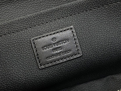 LOUIS VUITTON TOILETRY BAG 24 IN BLACK MONOGRAM EMBOSSED CALFSKIN