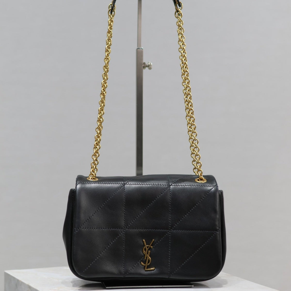 SAINT LAURENT JAMIE 4.3 MINI BAG 20 IN BLACK LAMBSKIN GLOD HARDWARE