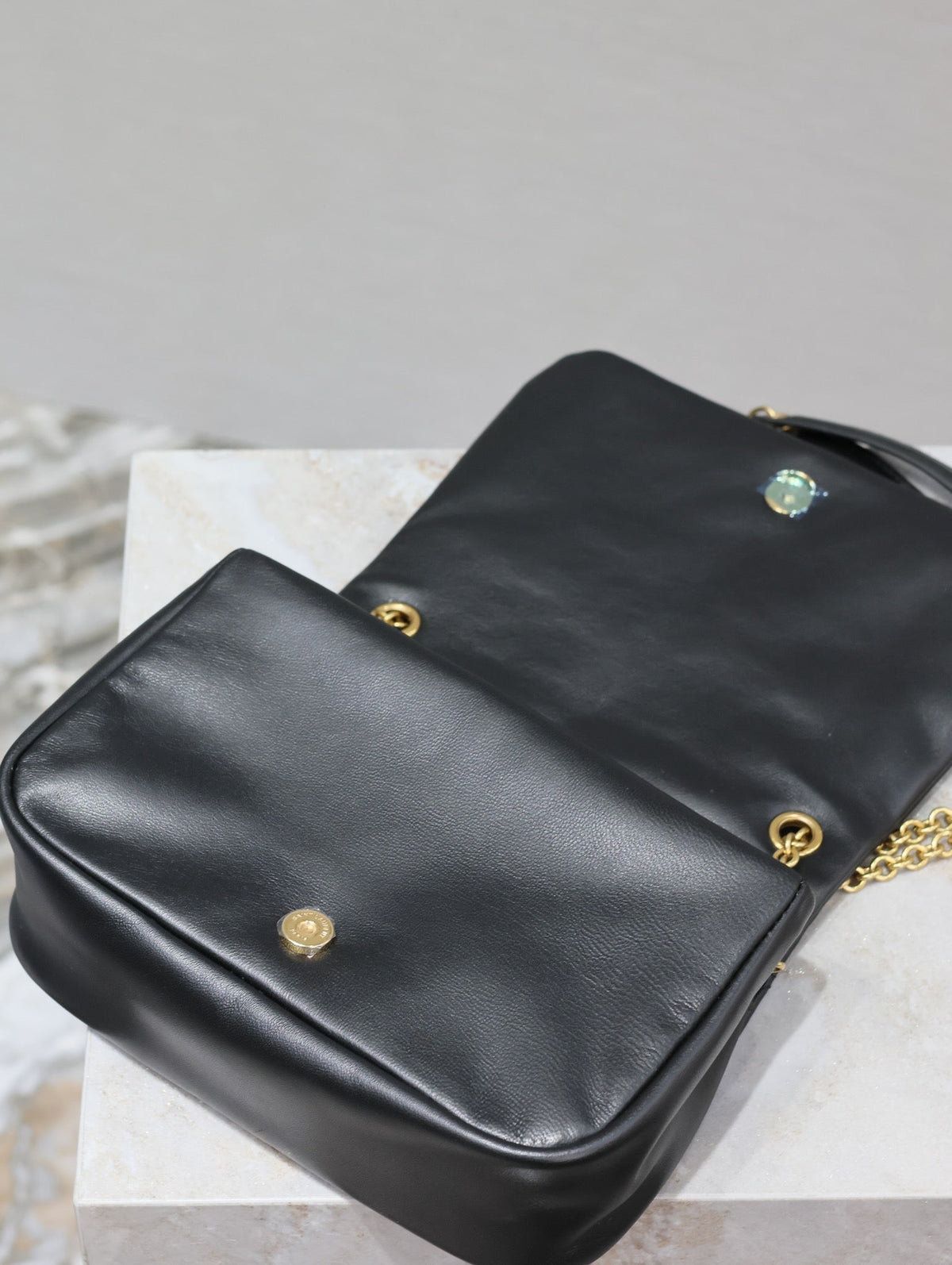 SAINT LAURENT JAMIE 4.3 MINI BAG 20 IN BLACK LAMBSKIN GLOD HARDWARE