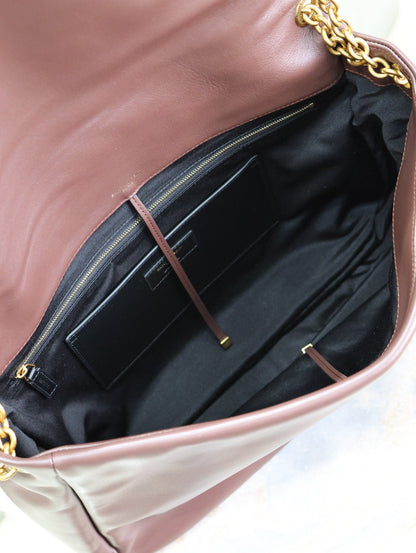 SAINT LAURENT JAMIE 4.3 LARGE BAG 43 IN WINE RED LAMBSKIN GOLD HARDWARE
