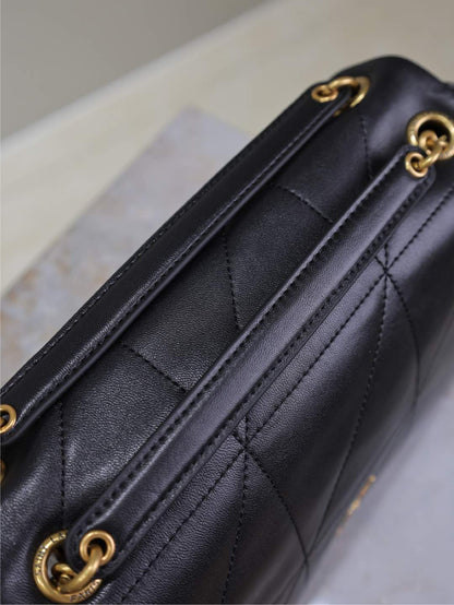 SAINT LAURENT JAMIE 4.3 SMALL BAG 25 IN BLACK LAMBSKIN GOLD HARDWARE