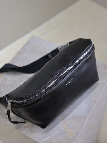 SAINT LAURENT CLASSIC CROSSBODY BAG 26 IN BLACK LAMBSKIN