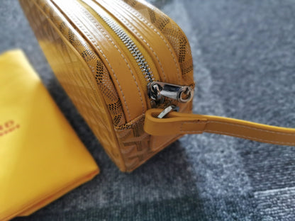 GOYARD CAP-VERT PM BAG 23X8X14CM YELLOW CANVAS