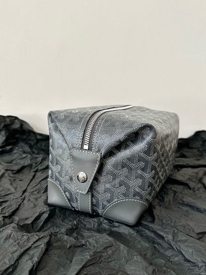 GOYARD GOYA COSMETIC BAG 24CM GREY CANVAS