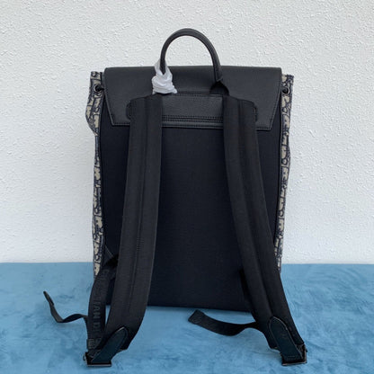 DIOR MOTION BACKPACK BEIGE AND BLACK OBLIQUE